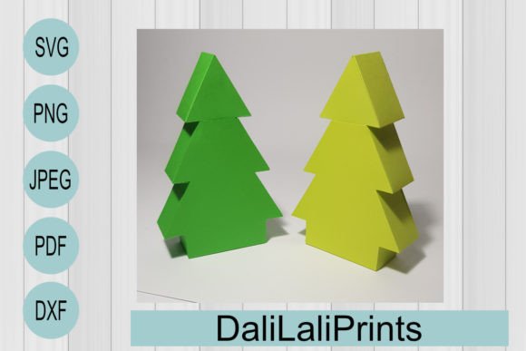 3D Christmas Tree Box Template: 3D SVG Shapes Review