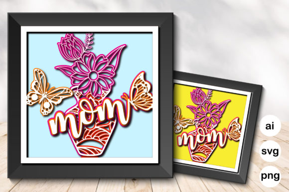 3D Mom Flower and Butterflies Shadow Box Review