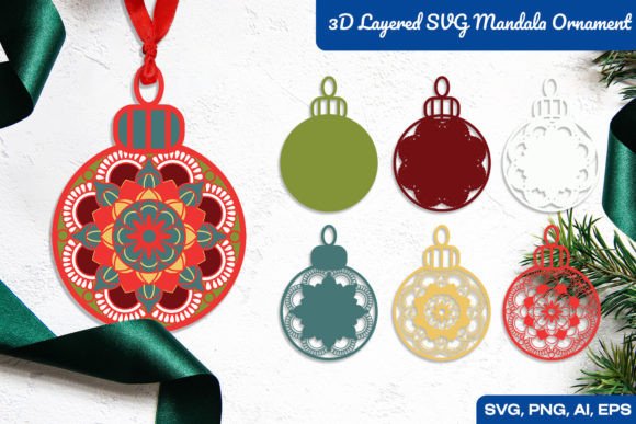 3D SVG Christmas Mandala Ornament Brand Review