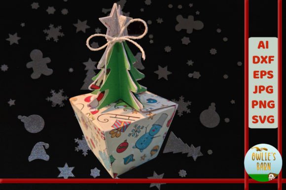 Box with Christmas Tree Closure: 3D SVG Review