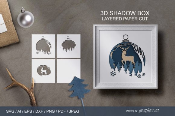 Christmas 3D Layered Papercut SVG Review
