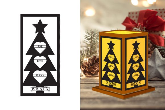 Christmas Family Tree Lantern 3D SVG Review