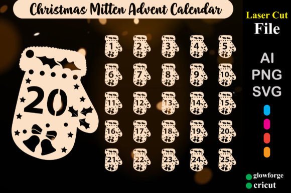 Christmas Mitten Advent Countdown SVG Review