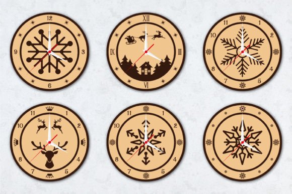 Christmas Wall Clock 3D SVG Bundle Review