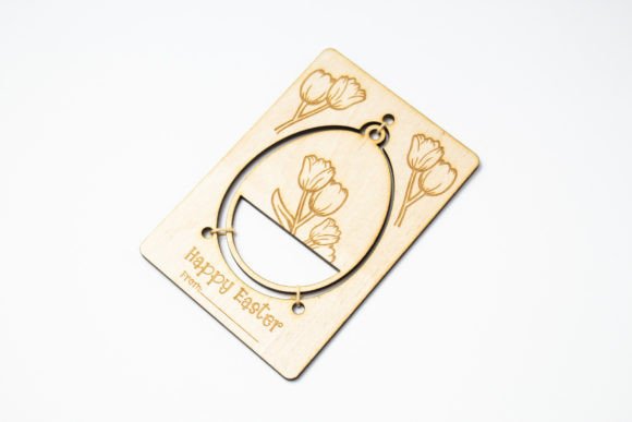 Easter Card - Egg with Tulip 3D SVG Review