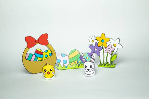 Easter Village Paper Toy Set: 3D SVG Shapes Review