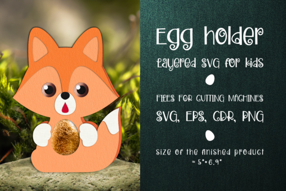 Fox Easter Egg Holder Template SVG: 3D Shapes Review