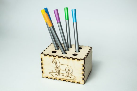Horse Pen Holder: 3D SVG for Kids Content