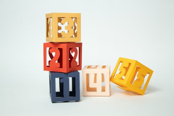 Number Cubes: 3D SVG for Baby Brands
