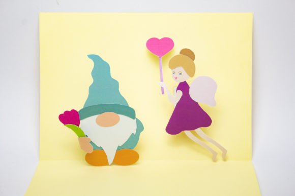 Pop-up Card - Gnome and Fairy: 3D SVG Review