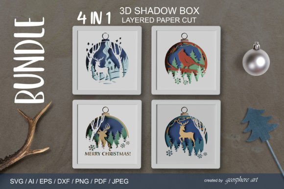 Review: Merry Christmas 3D Layered Papercut SVG