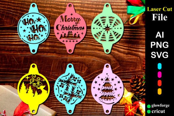 Simple Christmas Stencils Svg: 3D SVG Holiday Branding
