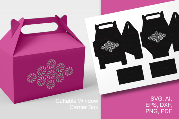 Swirls and Stars Gable Gift Box: 3D SVG Shapes Review