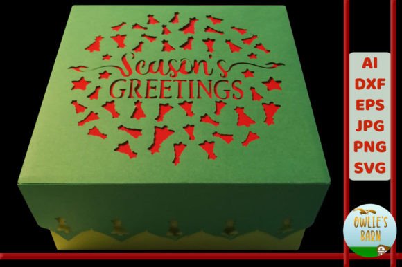Xmas Box with Cutout Trees: A 3D SVG Christmas Review
